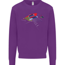 Guitar Perspective Guitarist Bass Electric Mens Sweatshirt Jumper Purple