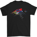 Guitar Perspective Guitarist Bass Electric Mens T-Shirt Cotton Gildan Black