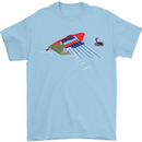 Guitar Perspective Guitarist Bass Electric Mens T-Shirt Cotton Gildan Light Blue