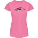 Guitar Perspective Guitarist Bass Electric Womens Petite Cut T-Shirt Azalea