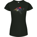 Guitar Perspective Guitarist Bass Electric Womens Petite Cut T-Shirt Black
