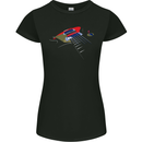 Guitar Perspective Guitarist Bass Electric Womens Petite Cut T-Shirt Black