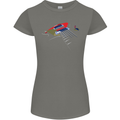 Guitar Perspective Guitarist Bass Electric Womens Petite Cut T-Shirt Charcoal