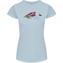 Guitar Perspective Guitarist Bass Electric Womens Petite Cut T-Shirt Light Blue