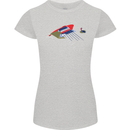 Guitar Perspective Guitarist Bass Electric Womens Petite Cut T-Shirt Sports Grey