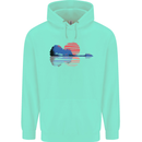 Guitar Reflection Guitarist Acoustic Bass Childrens Kids Hoodie Peppermint
