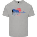 Guitar Reflection Guitarist Acoustic Bass Kids T-Shirt Childrens Sports Grey