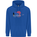 Guitar Reflection Guitarist Acoustic Bass Mens 80% Cotton Hoodie Royal Blue
