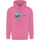 Guitar Reflection Guitarist Bass Acoustic Childrens Kids Hoodie Azalea