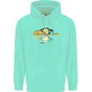 Guitar Reflection Guitarist Bass Acoustic Childrens Kids Hoodie Peppermint
