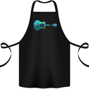 Guitar Reflection Guitarist Bass Acoustic Cotton Apron 100% Organic Black