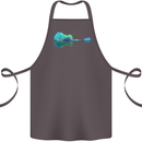 Guitar Reflection Guitarist Bass Acoustic Cotton Apron 100% Organic Dark Grey