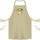 Guitar Reflection Guitarist Bass Acoustic Cotton Apron 100% Organic Khaki