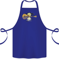 Guitar Reflection Guitarist Bass Acoustic Cotton Apron 100% Organic Royal Blue