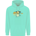 Guitar Reflection Guitarist Bass Acoustic Mens 80% Cotton Hoodie Peppermint