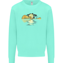 Guitar Reflection Guitarist Bass Acoustic Mens Sweatshirt Jumper Peppermint