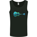 Guitar Reflection Guitarist Bass Acoustic Mens Vest Tank Top Black