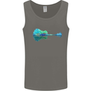 Guitar Reflection Guitarist Bass Acoustic Mens Vest Tank Top Charcoal