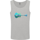 Guitar Reflection Guitarist Bass Acoustic Mens Vest Tank Top Sports Grey