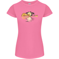 Guitar Reflection Guitarist Bass Acoustic Womens Petite Cut T-Shirt Azalea