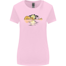 Guitar Reflection Guitarist Bass Acoustic Womens Wider Cut T-Shirt Light Pink