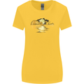 Guitar Reflection Guitarist Bass Acoustic Womens Wider Cut T-Shirt Yellow