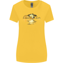 Guitar Reflection Guitarist Bass Acoustic Womens Wider Cut T-Shirt Yellow