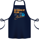Guitar Retirement Plan Guitarist Acoustic Cotton Apron 100% Organic Navy Blue