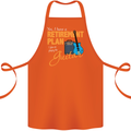 Guitar Retirement Plan Guitarist Acoustic Cotton Apron 100% Organic Orange