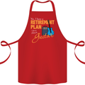 Guitar Retirement Plan Guitarist Acoustic Cotton Apron 100% Organic Red