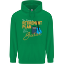 Guitar Retirement Plan Guitarist Acoustic Mens 80% Cotton Hoodie Irish Green