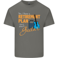 Guitar Retirement Plan Guitarist Acoustic Mens Cotton T-Shirt Tee Top Charcoal