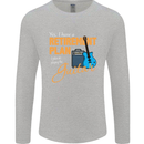 Guitar Retirement Plan Guitarist Acoustic Mens Long Sleeve T-Shirt Sports Grey