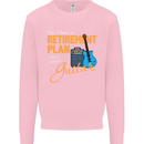 Guitar Retirement Plan Guitarist Acoustic Mens Sweatshirt Jumper Light Pink