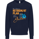 Guitar Retirement Plan Guitarist Acoustic Mens Sweatshirt Jumper Navy Blue