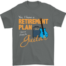 Guitar Retirement Plan Guitarist Acoustic Mens T-Shirt Cotton Gildan Charcoal
