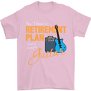 Guitar Retirement Plan Guitarist Acoustic Mens T-Shirt Cotton Gildan Light Pink