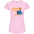 Guitar Retirement Plan Guitarist Acoustic Womens Petite Cut T-Shirt Light Pink