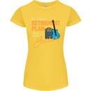 Guitar Retirement Plan Guitarist Acoustic Womens Petite Cut T-Shirt Yellow