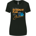 Guitar Retirement Plan Guitarist Acoustic Womens Wider Cut T-Shirt Black