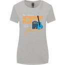 Guitar Retirement Plan Guitarist Acoustic Womens Wider Cut T-Shirt Sports Grey