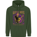 Guitar Riffs Are My Language Guitarist Childrens Kids Hoodie Forest Green