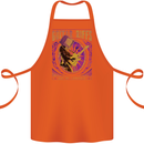 Guitar Riffs Are My Language Guitarist Cotton Apron 100% Organic Orange