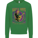 Guitar Riffs Are My Language Guitarist Kids Sweatshirt Jumper Irish Green