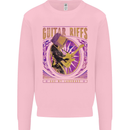 Guitar Riffs Are My Language Guitarist Kids Sweatshirt Jumper Light Pink