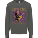 Guitar Riffs Are My Language Guitarist Kids Sweatshirt Jumper Storm Grey