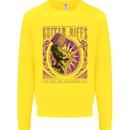 Guitar Riffs Are My Language Guitarist Kids Sweatshirt Jumper Yellow