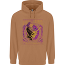 Guitar Riffs Are My Language Guitarist Mens 80% Cotton Hoodie Caramel Latte