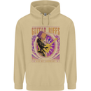 Guitar Riffs Are My Language Guitarist Mens 80% Cotton Hoodie Sand