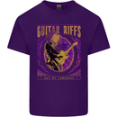 Guitar Riffs Are My Language Guitarist Mens Cotton T-Shirt Tee Top Purple